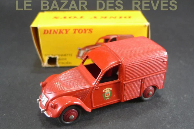 DINKY TOYS  FRANCE.  CITROEN 2 CV Pompiers.   Ref:  25 D. + Boite.