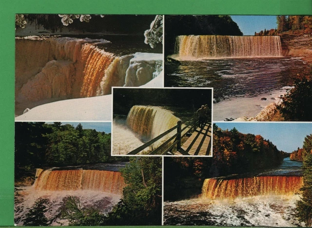 Vintage Michigan MI Postcard Upper Tahquamenon Falls Upper Peninsula UP
