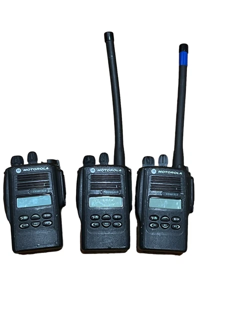 Lotto Di (3) Motorola EX560 XLS 16CH Uhf 450-512MHz Due Vie Radio AAH38SDF9DU6AN