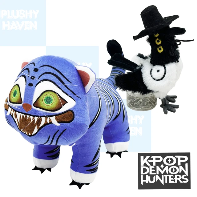 Peluche Tigre Cazador De Demonios KPOP | Tamaño Grande | Regalo Para Fans De Kpop Y Decoración De Halloween