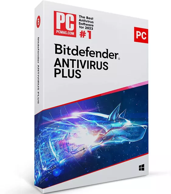 Bitdefender Antivirus Plus - 2024 • 1/ 3/ 5 oder 10  PC - 1  Jahr DOWNLOAD