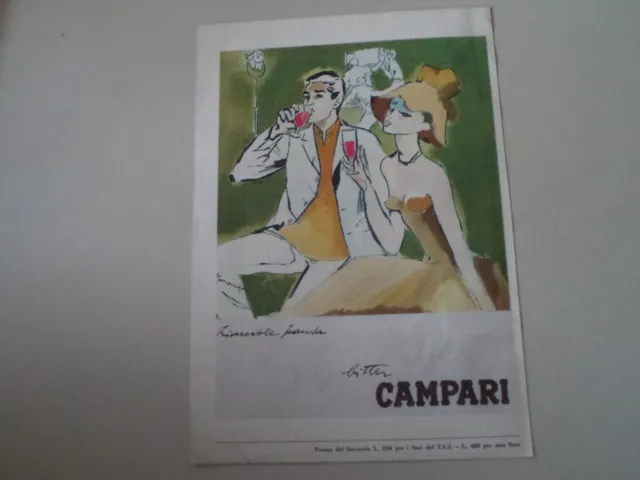 advertising Pubblicità 1963 BITTER CAMPARI