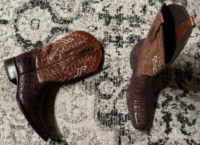 JW RANCH (JHONN Whaynee) Exotic Caiman Boots size 28 = US Size 9-9.5 £ ...