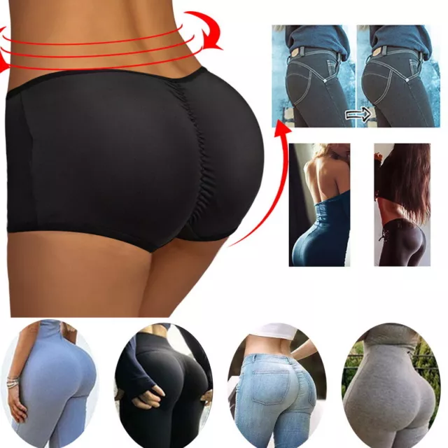 Padded Bum Pants Hip Enhancer Shaper Underwear Panty Butt Lifter Booty  Boyshorts