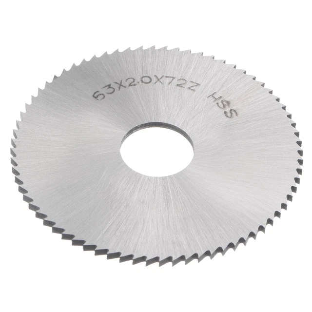 Hoja De Sierra Circular Sourcing Map 63mm (2-1/2") - Acero HSS 6542, 72 Dientes, Grosor 0.5mm, Eje 16mm | Para Madera, PVC, Aluminio