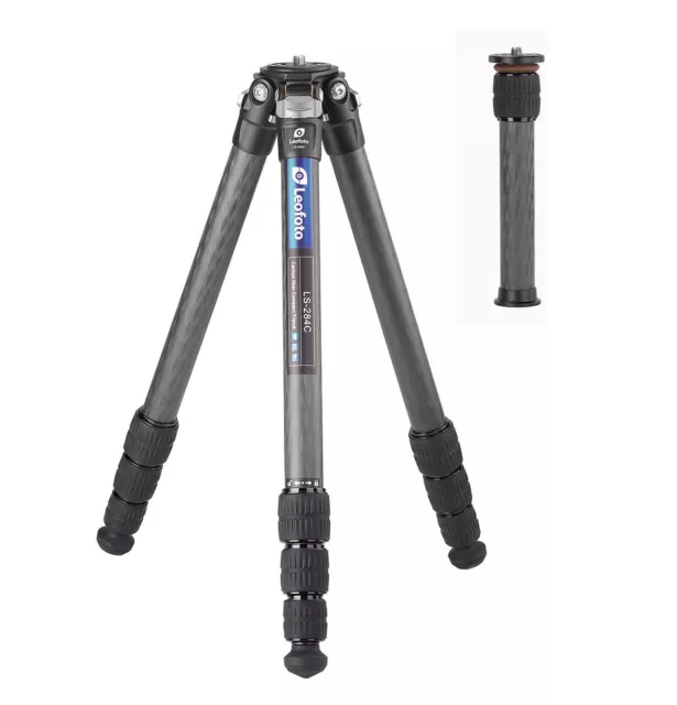 【US Dealer】Leofoto LS-284C + DC-282C Carbon Fiber Tripod with Center Column /Bag