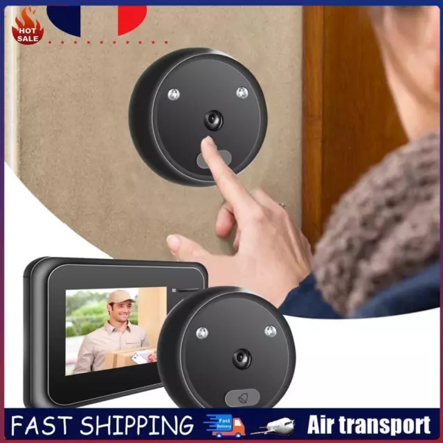 R11 2.4 inch Digital Doorbell IR Night Vision Peephole Door Eye Viewer Camera FR