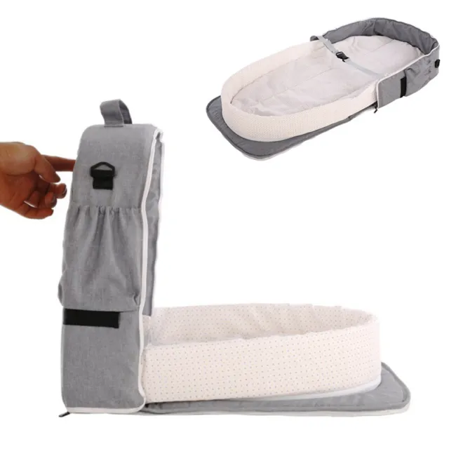Travel Foldable Infant Baby Bed Bassinet Sleeping Basket Portable Shoulder Bag