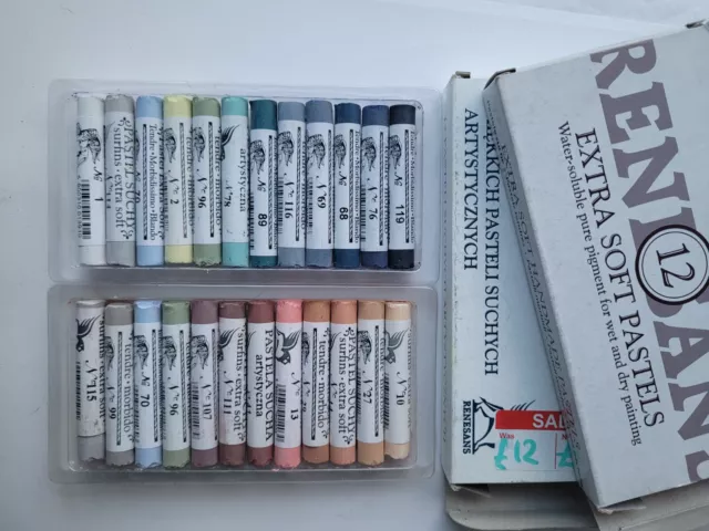 Water Soluble Artist Extra Soft Pastels Drawing Set 24