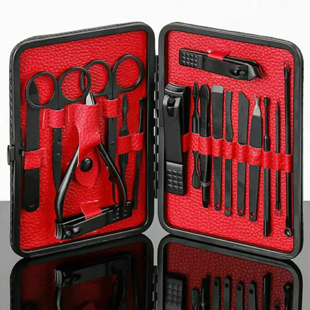 Convenient 18 Manicure Set Pro Unisex Grooming Cutting