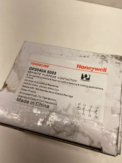 Honeywell DP3040A5003 24-VAC 3-Pole Contactor