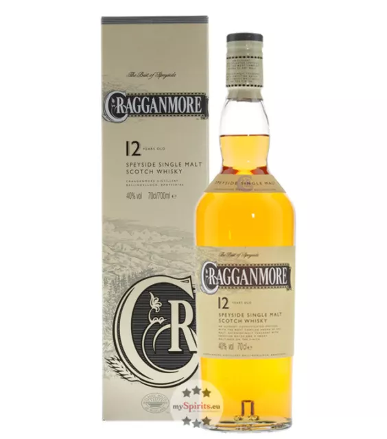Cragganmore 12 Years Old Speyside Scotch Whisky / 40 % vol. / 0,7 Liter-Flasche