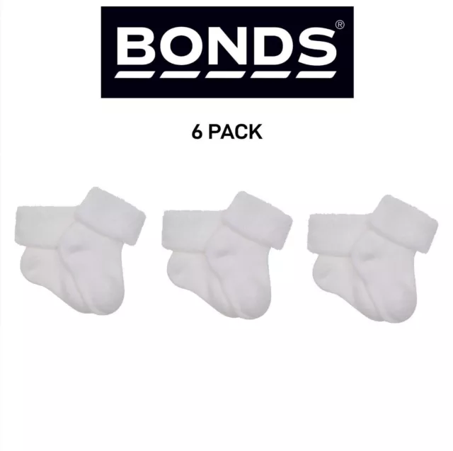 Bonds Baby Wondersock Super Soft Cotton and Durable Comfy 6 Pack R6289T