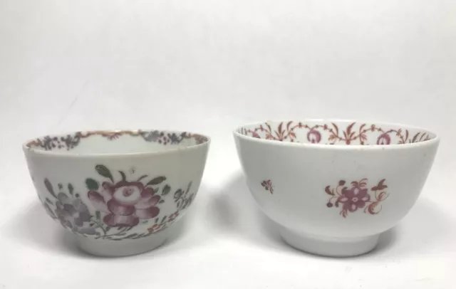 Antique Chinese 18th Century Export Tea Cups Bowls China