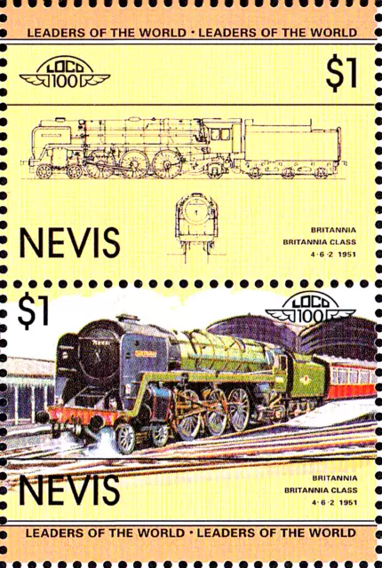 MNH Eisenbahn Lokomotive Dampflok Lok Britannia Klasse England 1951 4 6 2/ 61