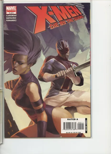 X-Men Die by the Sword 2007 series # 5 very fine comic book