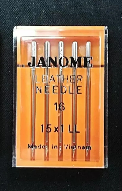 Janome Leder Punkt Nadeln Größe 16 Passend Für Alle Standard Nähmaschine