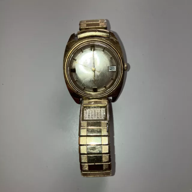 Timex Electric Antique Watch With Adjustable Calendar. Rare Vintage ,CLASSIC