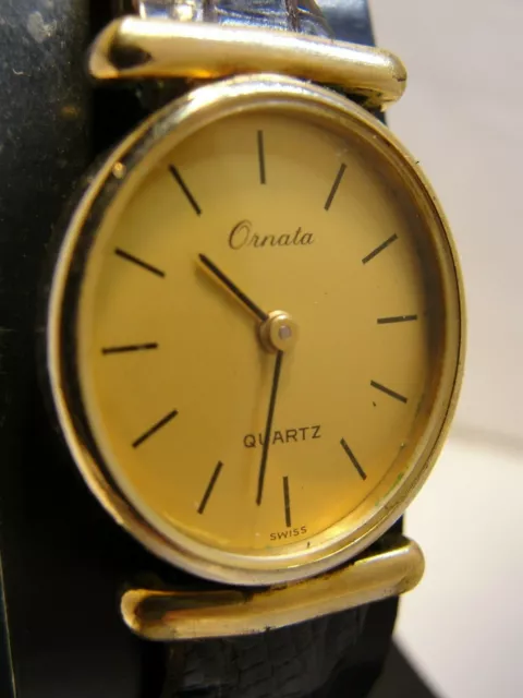 Ladies Ornate Quartz Watch, Condition Is Very Good, Unusual Lugs