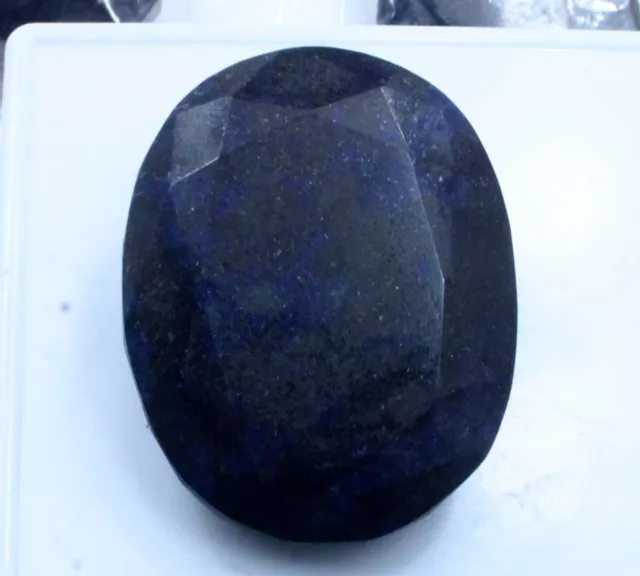 Loose Gemstone 459 Ct Oval Certified Natural Sapphire Huge Size Faceted BLUE AA+