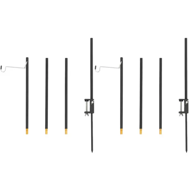 2 Set Lampada da Esterno Palo Lampada da Campeggio Portalampada da Campeggio con Borsa da Trasporto per Escursionismo