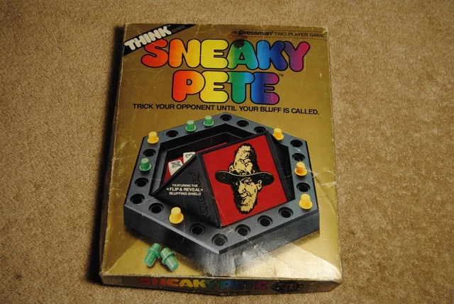 Vintage 1986 Sneaky Pete Game Pressman No.216 Think Series