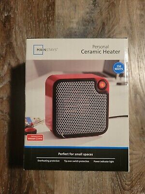 Mainstays Small Personal Electric Portable Ceramic Space Heater 250 Watts NEW