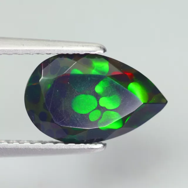 1.32 Ct Exceptional Sparkles of 3D SNAKE SKIN Pattern Natural Black Welo Opal