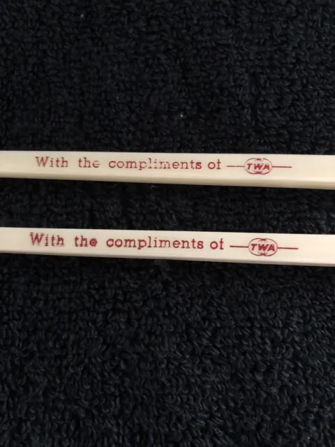 Vintage TWA Trans World Airlines chopsticks