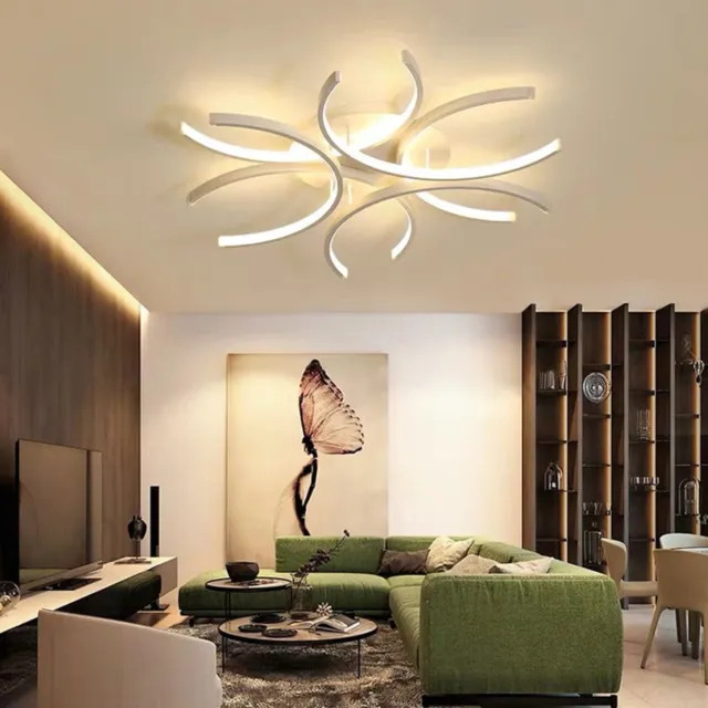 Modern LED Ceiling Light Pendant Fixture Lamp Chandelier Dimmable Living Room US
