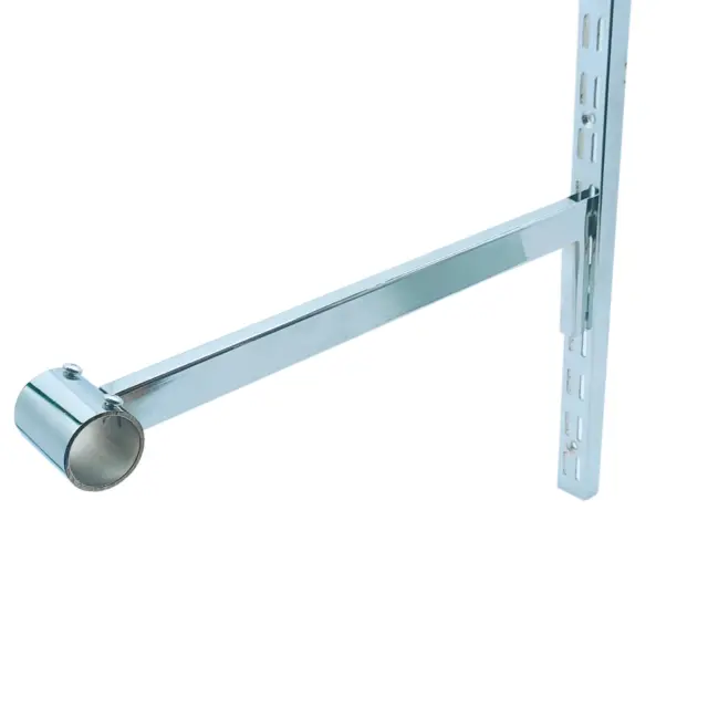 Chrome Straight Arm & Adjustable Arm Hook For Upright Brackets Shop Fitting