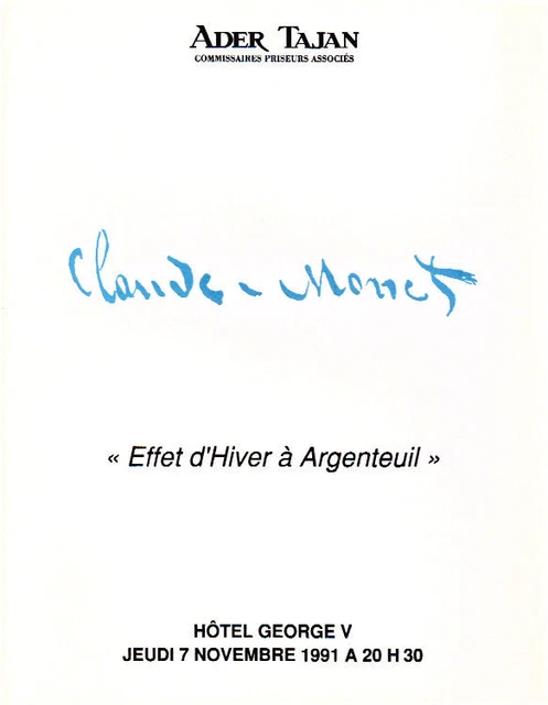 CATALOGUE de VENTES ARGENTEUIL 2003 - FR