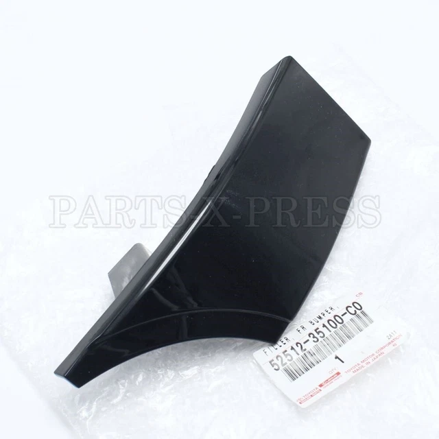 GENUINE OEM TOYOTA Front Bumper Cover Filler Black Trim Right Side