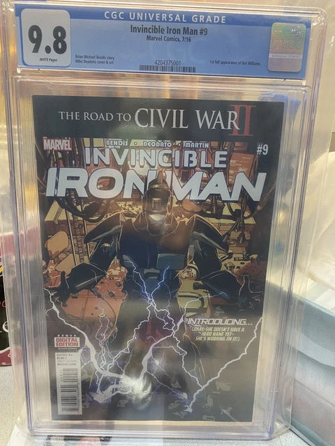 Invincible Iron Man 9 CGC 9.8 1st Appearance Riri Williams Ironheart