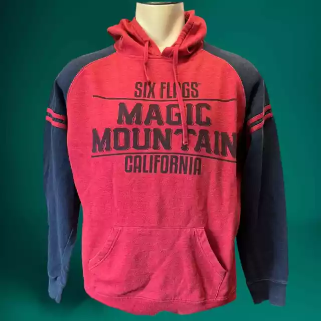 Vintage Six Flags Magic Mountain California Two Ton Pullover Hoodie