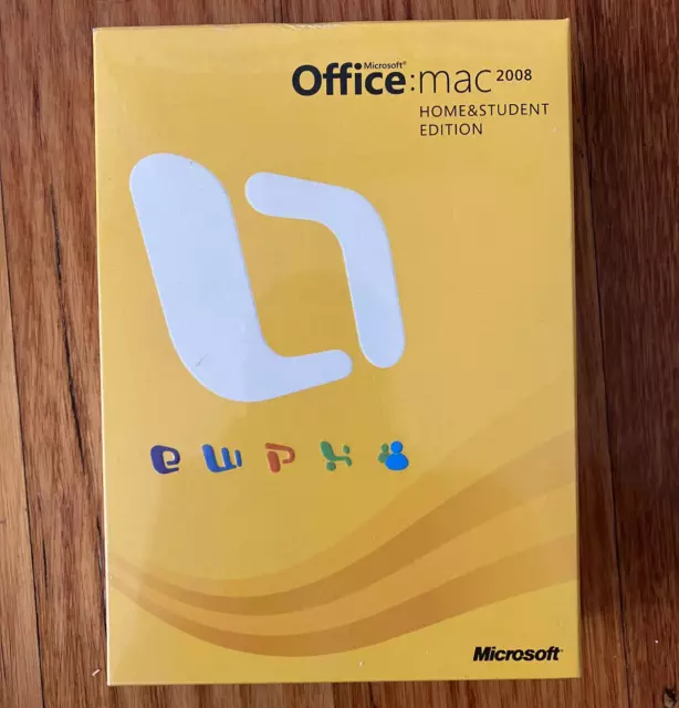 Microsoft Office Mac 2008 CD Product Home & Student BRAND NEW unopened