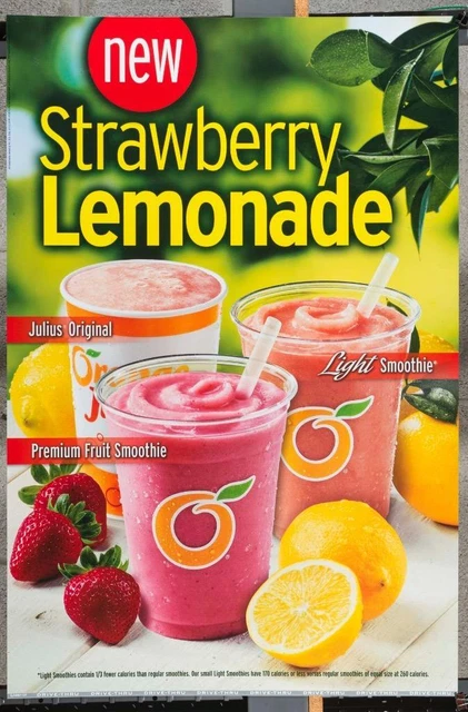 Dairy Queen Promotional Poster For Backlit Menu Sign Strawberry Lemonade dq2