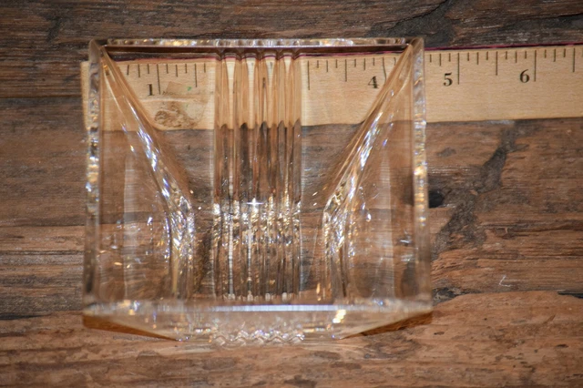 Vintage Cut Glass Unusual Bowl