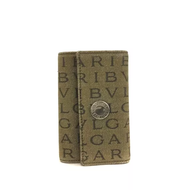 BVLGARI Logo Mania Canvas 6 Ring Key Case/3X0738