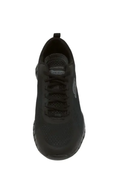 SKECHERS OVERHAUL DAROSA Nylon Mesh Shoes Men Sneakers - Black Charcoal ...