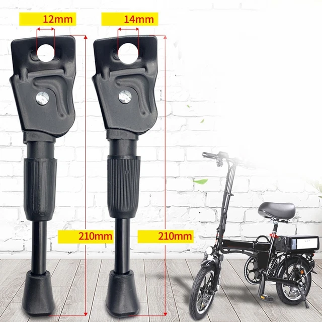 28CM béquille de vélo en alliage d'aluminium réglable