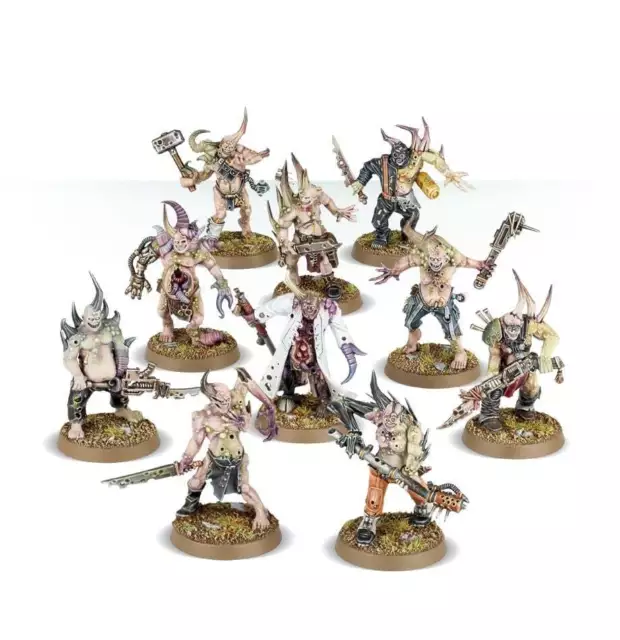 Warhammer 40k - Death Guard - 10 Poxwalkers / Véroleux + Bitz pour Plague Marine