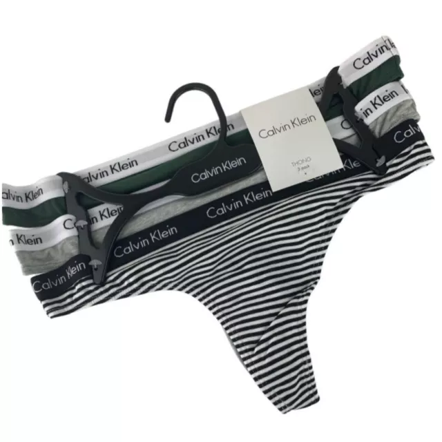 CALVIN KLEIN UNDERWEAR WOMEN'S THONG SET 5 PACK. NEW WITH TAG