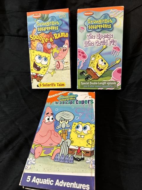 SPONGEBOB SQUAREPANTS SPONGE a Rama VHS lot of 3 £11.83 - PicClick UK