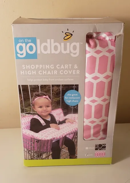 "On The GOldbug" Shopping Cart & High Chair Cover Girl New In Open Box