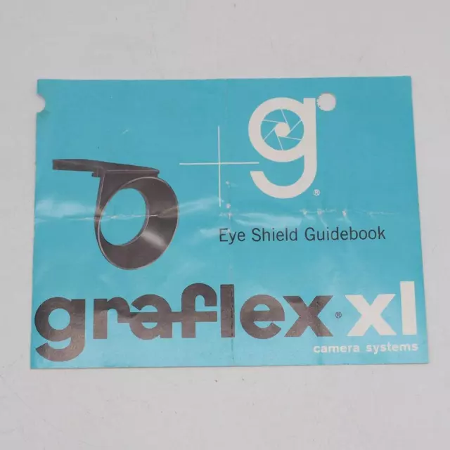 Graflex XL Eye Shield Guidebook Vintage Camera 1966