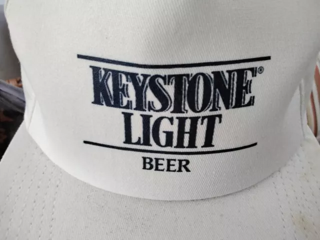 Vintage Trucker Hat Keystone Light Beer K Products Snapback USA