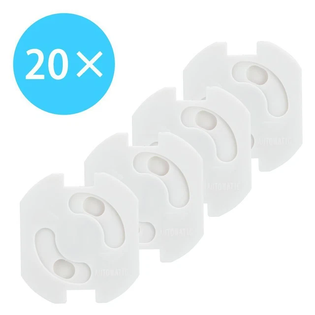 Adhesive socket cover set of 20 adhesive socket protectors with twist mechanism
