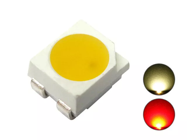 DUO LED SMD 3528 Bi-Color warmweiß rot Lichtwechsel Loks Wendezug 10 Stück S669