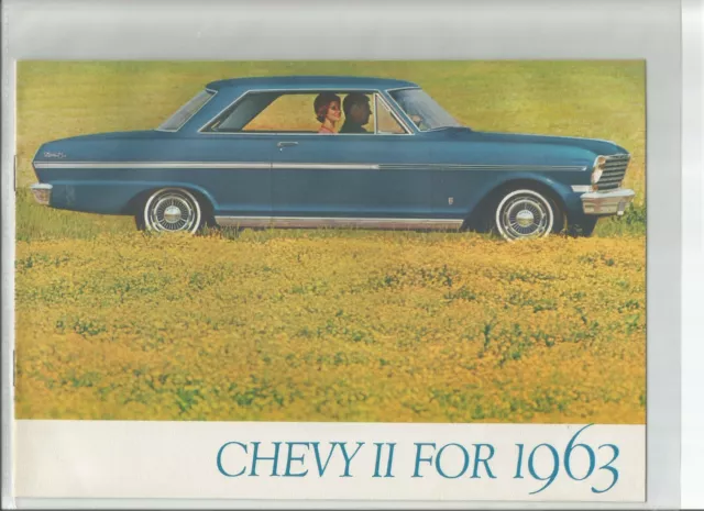 Original 1963 Chevrolet Chevy II & Nova dealer sales brochure, catalog